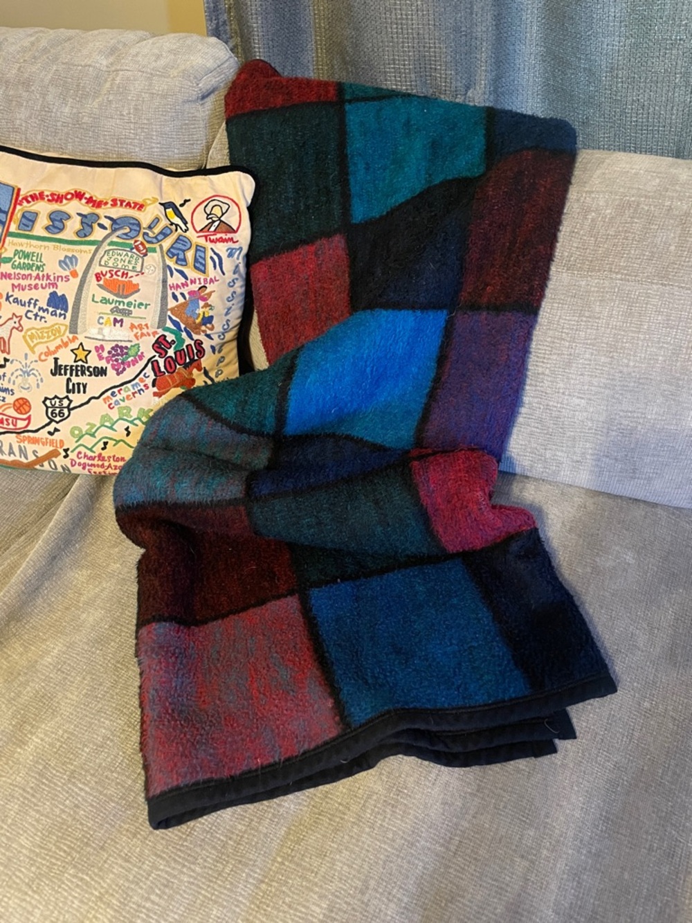 Vintage Biederlack of American Blanket 55.5”x75”